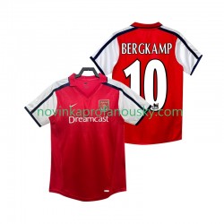 Arsenal Dres BERGKAMP 10 2001 Retro Domácí Fotbalové Dresy pro Muže 2002 Krátký rukáv