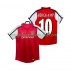 Arsenal Dres BERGKAMP 10 2001 Retro Domácí Fotbalové Dresy pro Muže 2002 Krátký rukáv