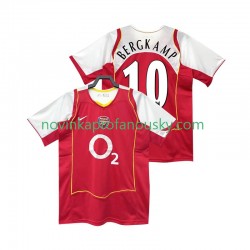 Arsenal Dres BERGKAMP 10 2005 Retro Domácí Fotbalové Dresy pro Muže 2004 Krátký rukáv