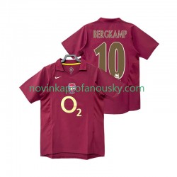 Arsenal Dres BERGKAMP 10 2005 Retro Domácí Fotbalové Dresy pro Muže 2006 Krátký rukáv