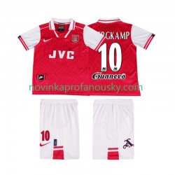 Arsenal Dres BERGKAMP 10 1996 1997 Retro Domácí Fotbalové Dresy pro Děti Krátký rukáv