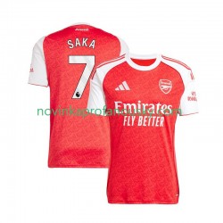 Arsenal Dres Bukayo Saka 7 Domácí Fotbalové Dresy pro Muže 2025-2026 Krátký rukáv