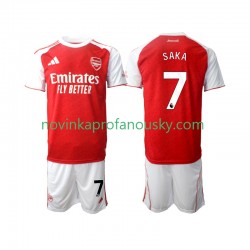 Arsenal Dres Bukayo Saka 7 Domácí Fotbalové Dresy pro Děti 2025-2026 Krátký rukáv