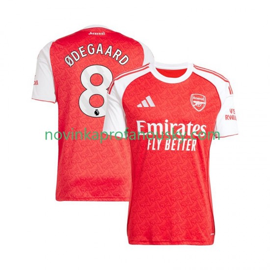 Arsenal Dres Martin Odegaard 8 Domácí Fotbalové Dresy pro Muže 2025-2026 Krátký rukáv