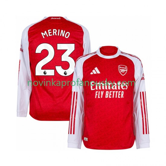 Arsenal Dres Merino 23 Domácí Fotbalové Dresy pro Muže 2025-2026 Dlouhý rukáv