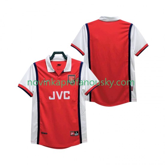 Arsenal Dres Retro Domácí Fotbalové Dresy pro Muže 1998 1999 Krátký rukáv
