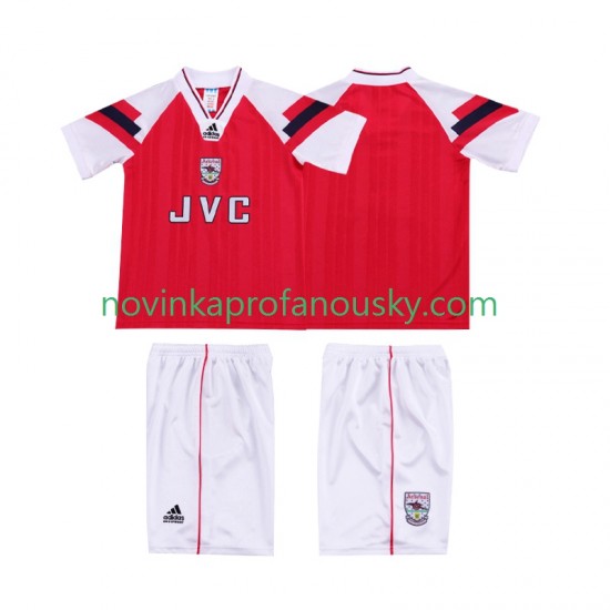 Arsenal Dres 1992 Retro Domácí Fotbalové Dresy pro Děti 1994 Krátký rukáv