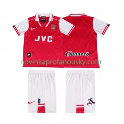 Arsenal Dres 1996 1997 Retro Domácí Fotbalové Dresy pro Děti Krátký rukáv