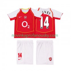 Arsenal Dres Thierry Henry 14 2005 Retro Domácí Fotbalové Dresy pro Děti 2004 Krátký rukáv
