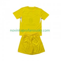 Atlético Madrid Dres Brankářské Domácí Fotbalové Dresy pro Děti 2025-2026 Krátký rukáv