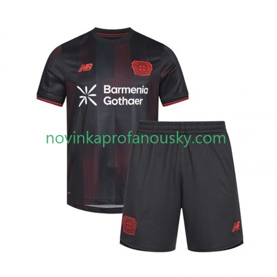 Bayer 04 Leverkusen Dres Domácí Fotbalové Dresy pro Děti 2025-2026 Krátký rukáv