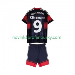 FC Bayern Mnichov Dres Klinsmann 9 1997 Retro Domácí Fotbalové Dresy pro Děti 1999 Krátký rukáv