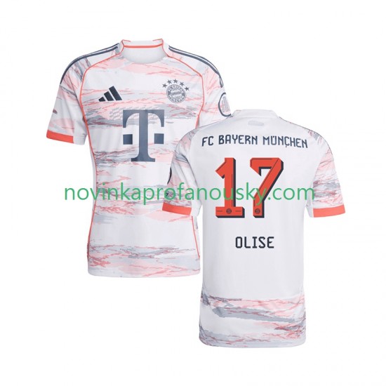 FC Bayern Mnichov Dres Michael Olise 17 Venkovní Fotbalové Dresy pro Muže 2025-2026 Krátký rukáv