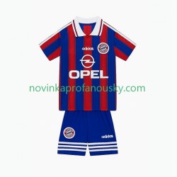 FC Bayern Mnichov Dres 1995 1997 Retro Domácí Fotbalové Dresy pro Děti Krátký rukáv