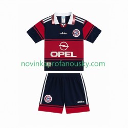 FC Bayern Mnichov Dres 1997 Retro Domácí Fotbalové Dresy pro Děti 1999 Krátký rukáv