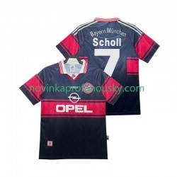 FC Bayern Mnichov Dres Scholl 7 1997 Retro Domácí Fotbalové Dresy pro Muže 1999 Krátký rukáv