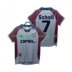 FC Bayern Mnichov Dres Scholl 7 Retro Alternativní Fotbalové Dresy pro Muže 1998 1999 Krátký rukáv