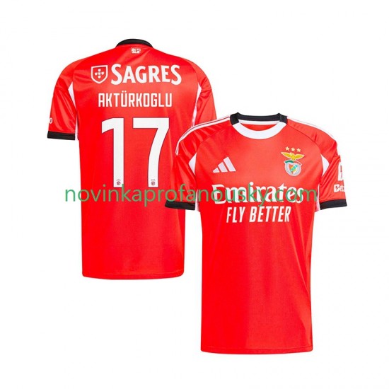Benfica Dres Kerem Akturkoglu 17 Domácí Fotbalové Dresy pro Muže 2025-2026 Krátký rukáv