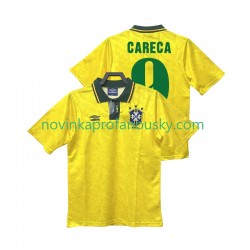 Brazílie Dres CARECA 9 1991 1993 Retro Domácí Fotbalové Dresy pro Muže Krátký rukáv