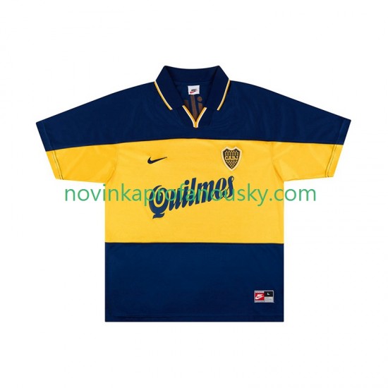 CA Boca Juniors Dres 2000 Retro Domácí Fotbalové Dresy pro Muže 1999 Krátký rukáv