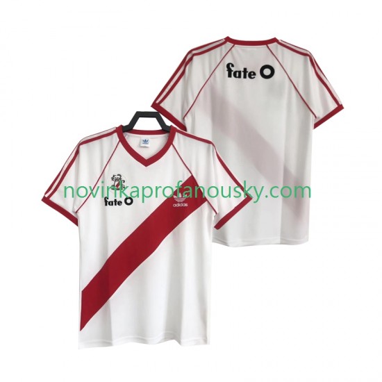 CA River Plate Dres 1986 Retro Domácí Fotbalové Dresy pro Muže Krátký rukáv