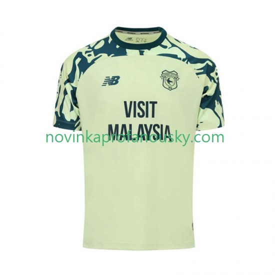 Cardiff City Dres Venkovní Fotbalové Dresy pro Muže 2025-2026 Krátký rukáv