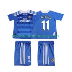 Chelsea Dres DROGBA 11 2012 Retro Domácí Fotbalové Dresy pro Děti 2011 Krátký rukáv