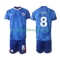 Chelsea Dres Enzo Fernandez 8 Domácí Fotbalové Dresy pro Děti 2025-2026 Krátký rukáv