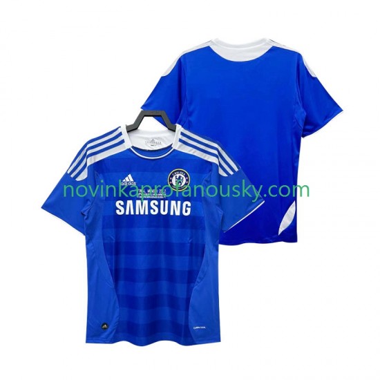 Chelsea Dres 2012 Retro Domácí Fotbalové Dresy pro Muže 2011 Krátký rukáv