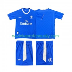 Chelsea Dres 2003 2005 Retro Domácí Fotbalové Dresy pro Děti Krátký rukáv