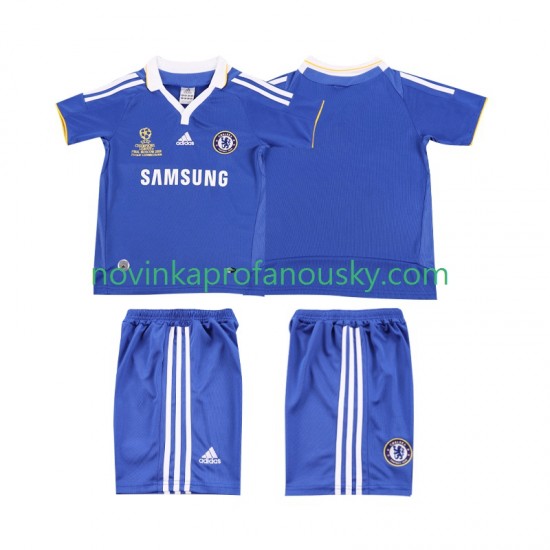 Chelsea Dres 2007 Retro Domácí Fotbalové Dresy pro Děti 2008 Krátký rukáv