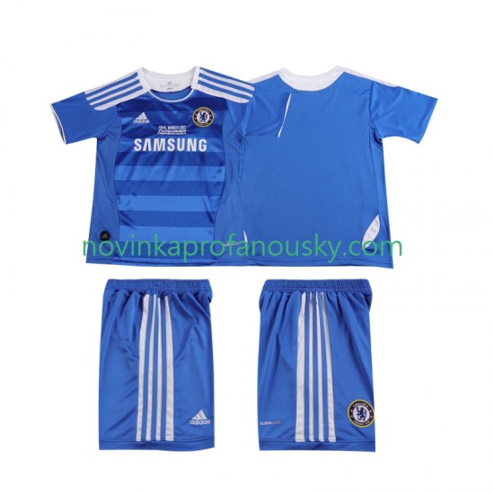 Chelsea Dres 2012 Retro Domácí Fotbalové Dresy pro Děti 2011 Krátký rukáv