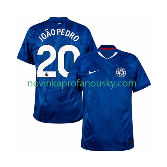 Chelsea Dres joao pedro 20 Domácí Fotbalové Dresy pro Muže 2025-2026 Krátký rukáv