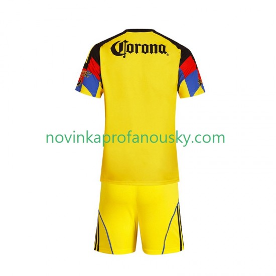 Club América Dres Domácí Fotbalové Dresy pro Děti 2025-2026 Krátký rukáv
