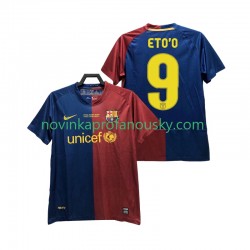 FC Barcelona Dres ETO O 9 Champions League 2009 Retro Domácí Fotbalové Dresy pro Muže 2008 Krátký rukáv