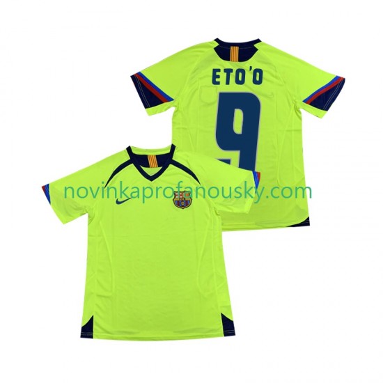 FC Barcelona Dres ETOO 9 2005 Retro Venkovní Fotbalové Dresy pro Muže 2006 Krátký rukáv