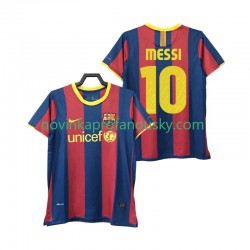 FC Barcelona Dres Lionel Messi 10 Retro Domácí Fotbalové Dresy pro Muže 2011 2010 Krátký rukáv