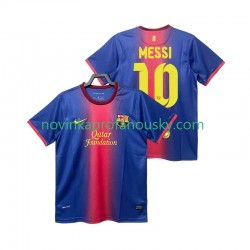 FC Barcelona Dres Lionel Messi 10 2012 2013 Retro Domácí Fotbalové Dresy pro Muže Krátký rukáv
