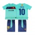 FC Barcelona Dres Lionel Messi 10 Retro Venkovní Fotbalové Dresy pro Děti 2011 2010 Krátký rukáv