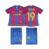 FC Barcelona Dres Lionel Messi 19 2007 Retro Domácí Fotbalové Dresy pro Děti 2008 Krátký rukáv