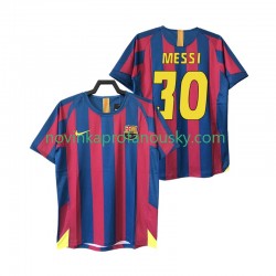 FC Barcelona Dres Lionel Messi 30 2005 Retro Domácí Fotbalové Dresy pro Muže 2006 Krátký rukáv