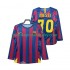 FC Barcelona Dres Lionel Messi 30 Champions League 2005 Retro Domácí Fotbalové Dresy pro Muže 2006 Dlouhý rukáv