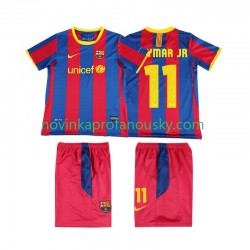 FC Barcelona Dres Neymar JR 11 Retro Domácí Fotbalové Dresy pro Děti 2011 2010 Krátký rukáv