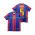 FC Barcelona Dres PUYOL 5 Retro Domácí Fotbalové Dresy pro Muže 1998 1999 Krátký rukáv