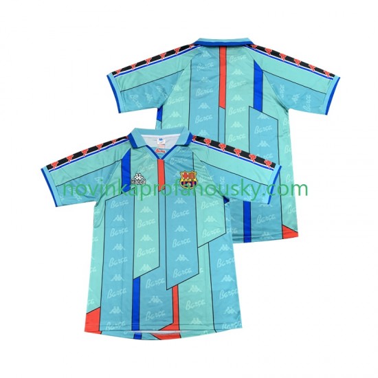 FC Barcelona Dres 1996 1997 Retro Venkovní Fotbalové Dresy pro Muže Krátký rukáv