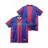 FC Barcelona Dres Retro Domácí Fotbalové Dresy pro Muže 1998 1999 Krátký rukáv