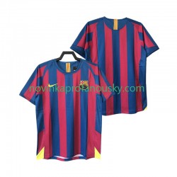 FC Barcelona Dres 2005 Retro Domácí Fotbalové Dresy pro Muže 2006 Krátký rukáv