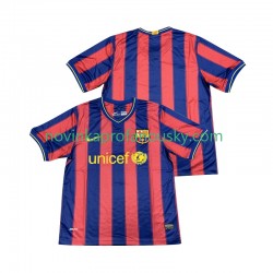 FC Barcelona Dres 2009 Retro Domácí Fotbalové Dresy pro Muže 2010 Krátký rukáv