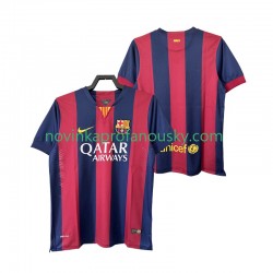 FC Barcelona Dres 2014 2015 Retro Domácí Fotbalové Dresy pro Muže Krátký rukáv