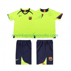 FC Barcelona Dres 2005 Retro Venkovní Fotbalové Dresy pro Děti 2006 Krátký rukáv